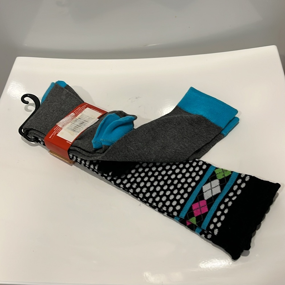 ESPRIT Boot Socks/ Knee Socks - NWT - Size 9-11 - Two pairs - Picture 2 of 8